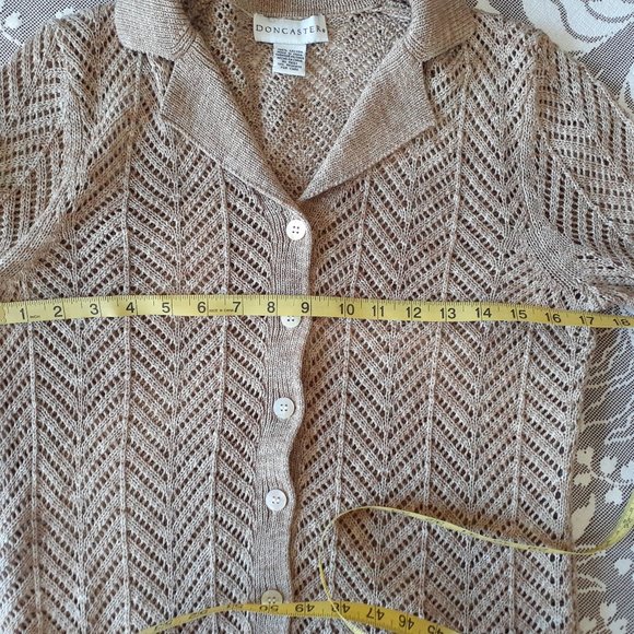 Doncaster  Knit Cardigan 100% cotton - Picture 10 of 14